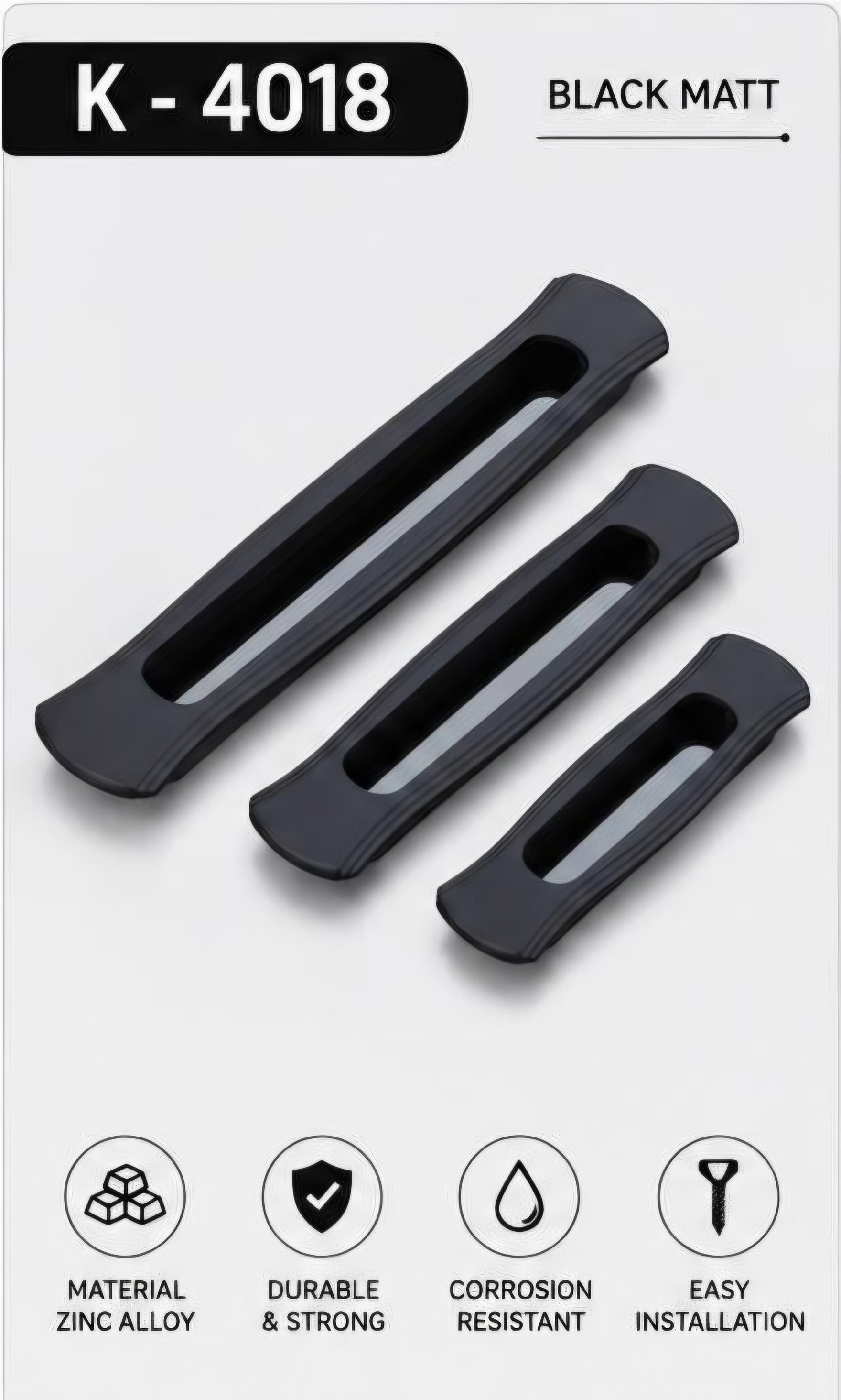 K-4018 BLACK MATT